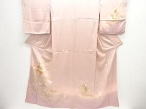 金彩荒波に菊柳模様刺繍訪問着